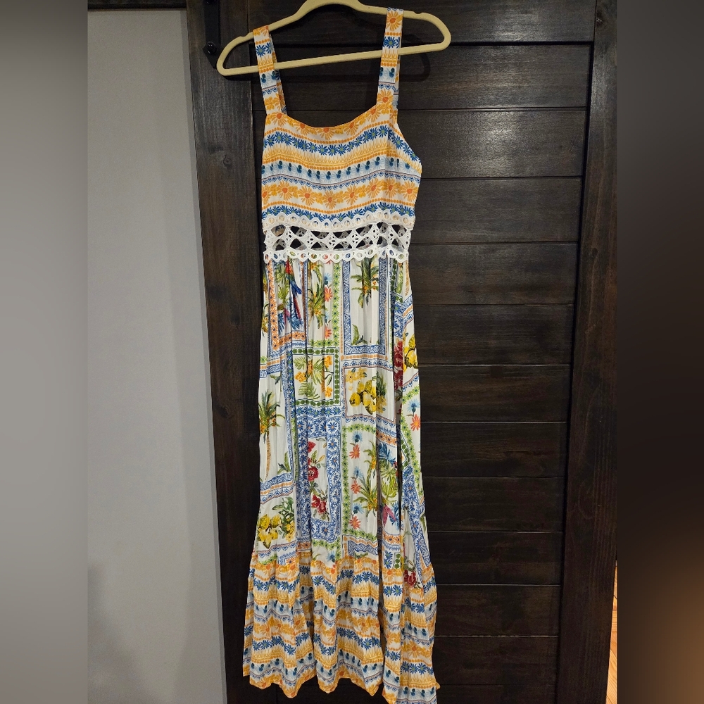 CUPSHE Floral Patchwork Maxi Dress